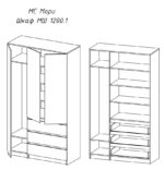 Шкаф Мори МШ 1200.1