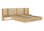 spalnyy komplekt boston kr 001 tm 001 mdf mf stil dub kraft zolotoy belyy glyanets shkafon mebel
