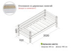 Вариант 2 Кровать "Соня" с задней защитой