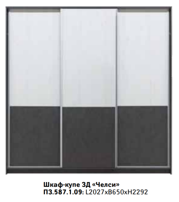 Шкаф купе 2д "Челси" П3.587.1.08