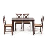 Обеденный комплект Хадсон (стол + 4 стула)/ hudson dining set
