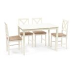 Обеденный комплект Хадсон (стол + 4 стула)/ hudson dining set