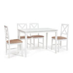 Обеденный комплект Хадсон (стол + 4 стула)/ hudson dining set