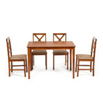 Обеденный комплект Хадсон (стол + 4 стула)/ hudson dining set