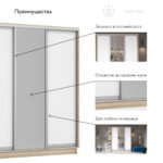 РИМ 180 Шкаф купе 3 Д