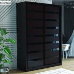 Шкаф купе ПШ 2.9 2000 Фасад Вставка МДФ/Стекло Венге