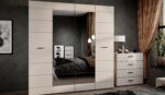 Йорк. Шкаф 4ДВ Белый глянец